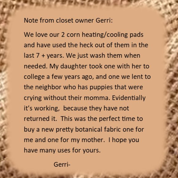 Palmetto Belle Therapeutic Corn Heating & Cooling Pads - Picture 6 of 8